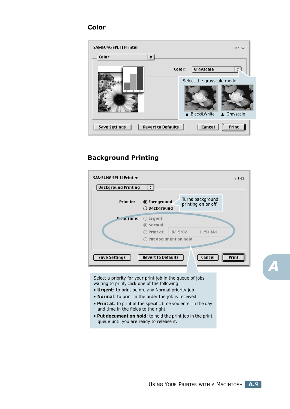 Color background printing | Samsung ML-2151N-XBH User Manual | Page 164 / 233