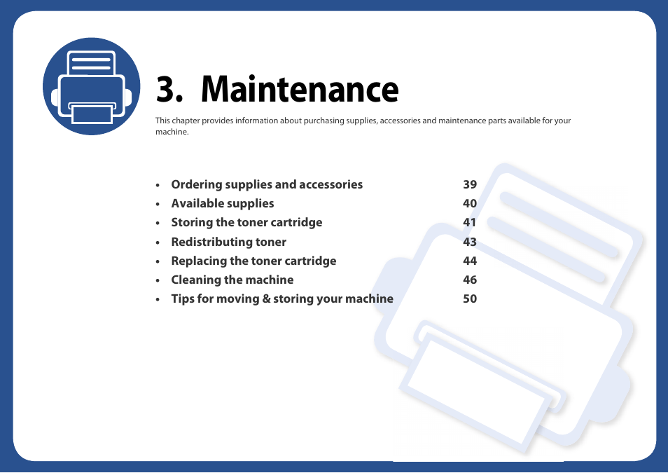 Maintenance | Samsung SL-M2020W-XAA User Manual | Page 38 / 199