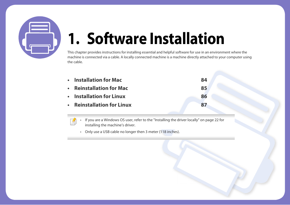 Software installation | Samsung SL-M2020W-XAA User Manual | Page 83 / 199