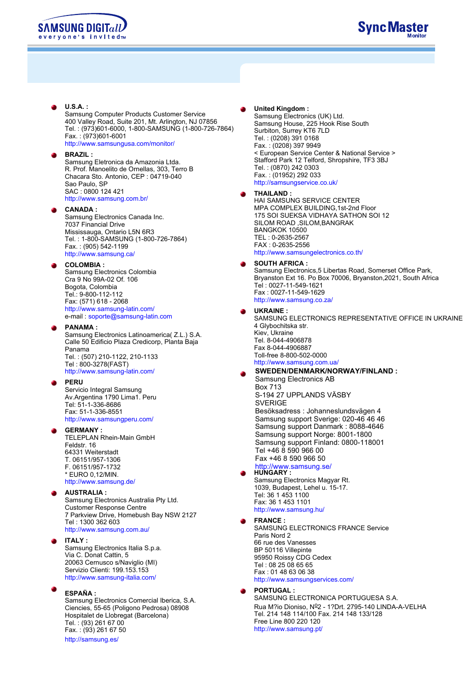 Information, Service | Samsung AN17KSBL-CLT User Manual | Page 31 / 42