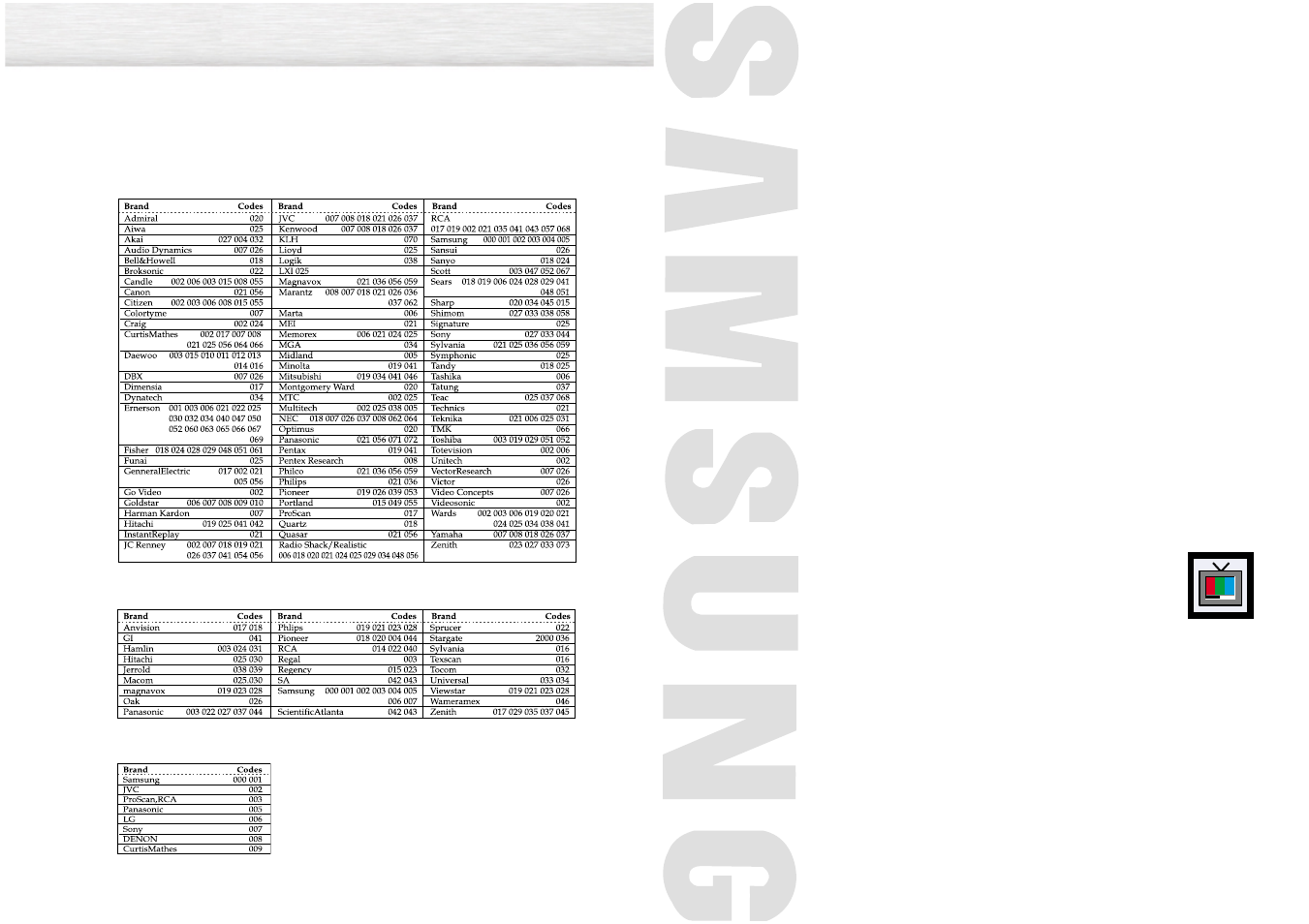 Picture control | Samsung SPN4235X-XAA User Manual | Page 20 / 50