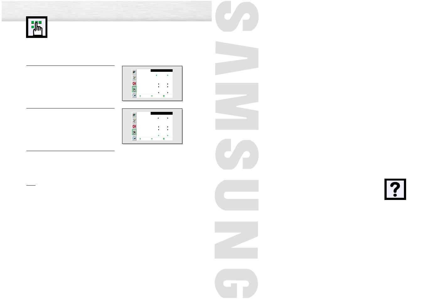Appendix, Selecting the film mode | Samsung SPN4235X-XAA User Manual | Page 48 / 50