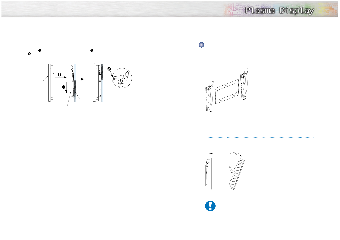How to adjust mounting angle | Samsung SPN4235X-XAA User Manual | Page 9 / 50