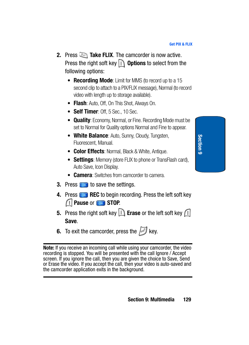 Samsung SCH-A950WRVXAR User Manual | Page 129 / 196