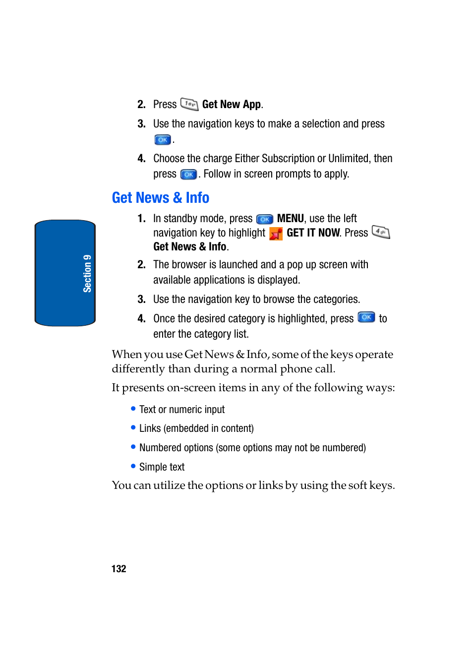 Get news & info | Samsung SCH-A950WRVXAR User Manual | Page 132 / 196
