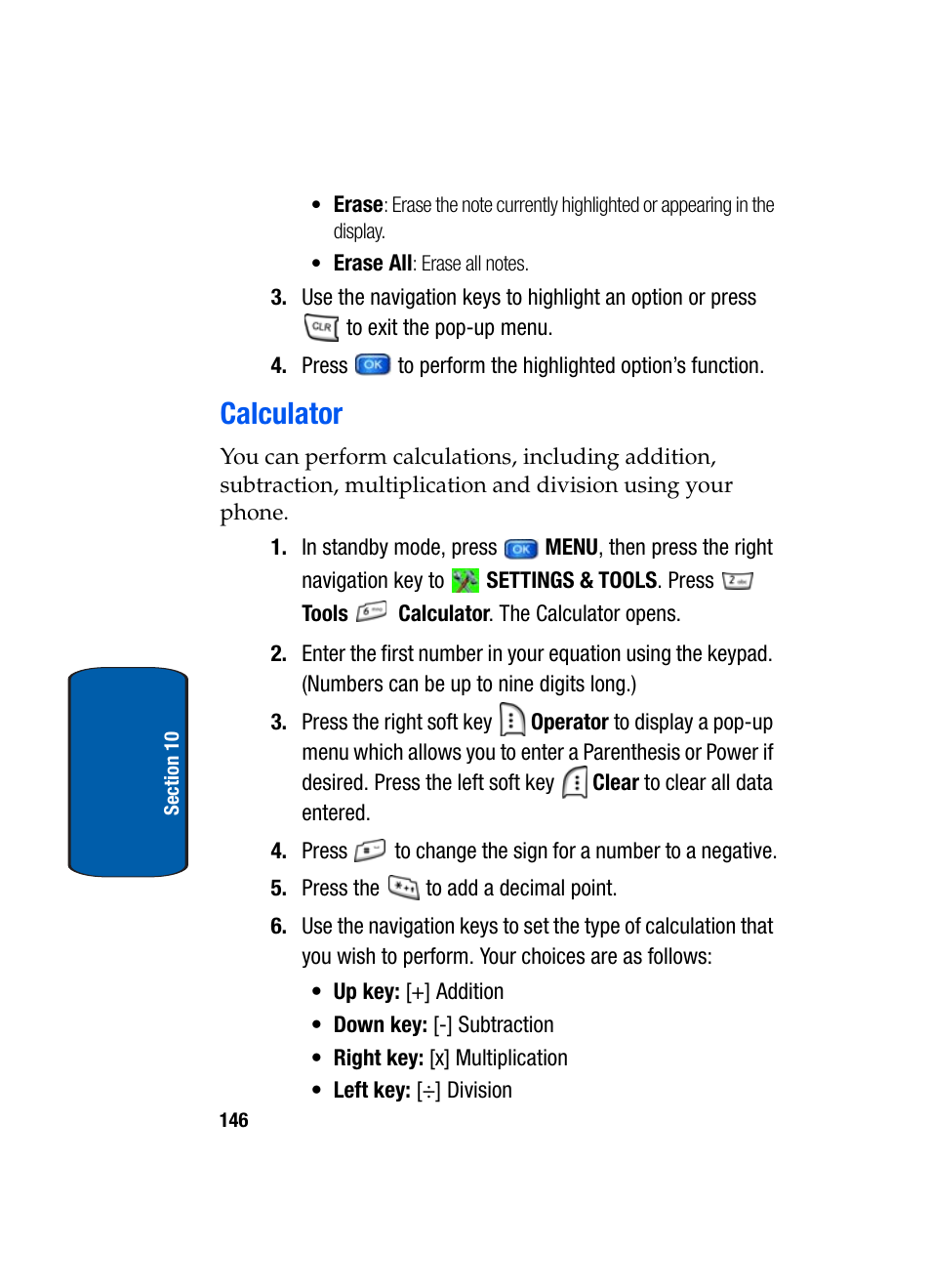 Calculator | Samsung SCH-A950WRVXAR User Manual | Page 146 / 196