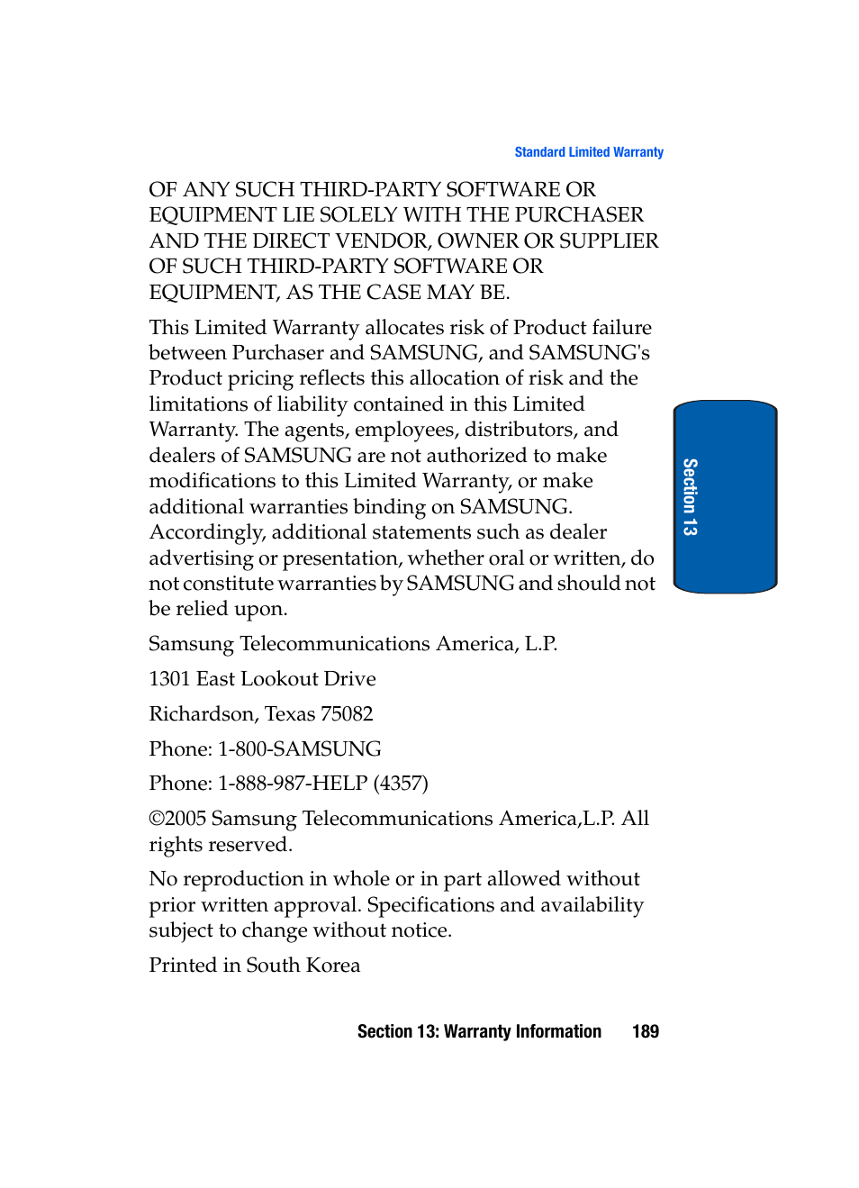 Samsung SCH-A950WRVXAR User Manual | Page 189 / 196