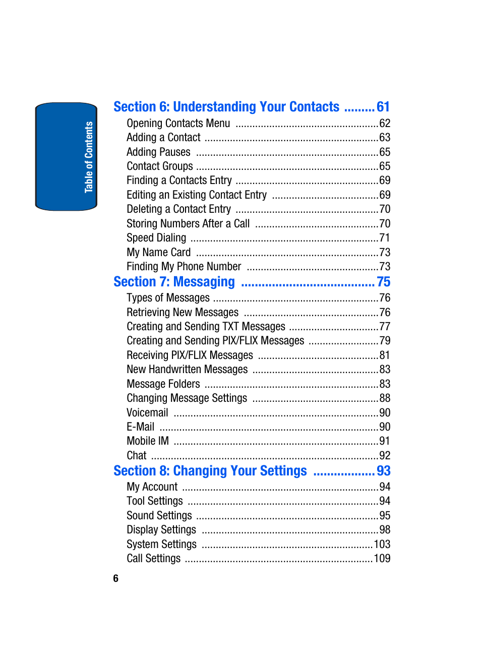 Samsung SCH-A950WRVXAR User Manual | Page 6 / 196