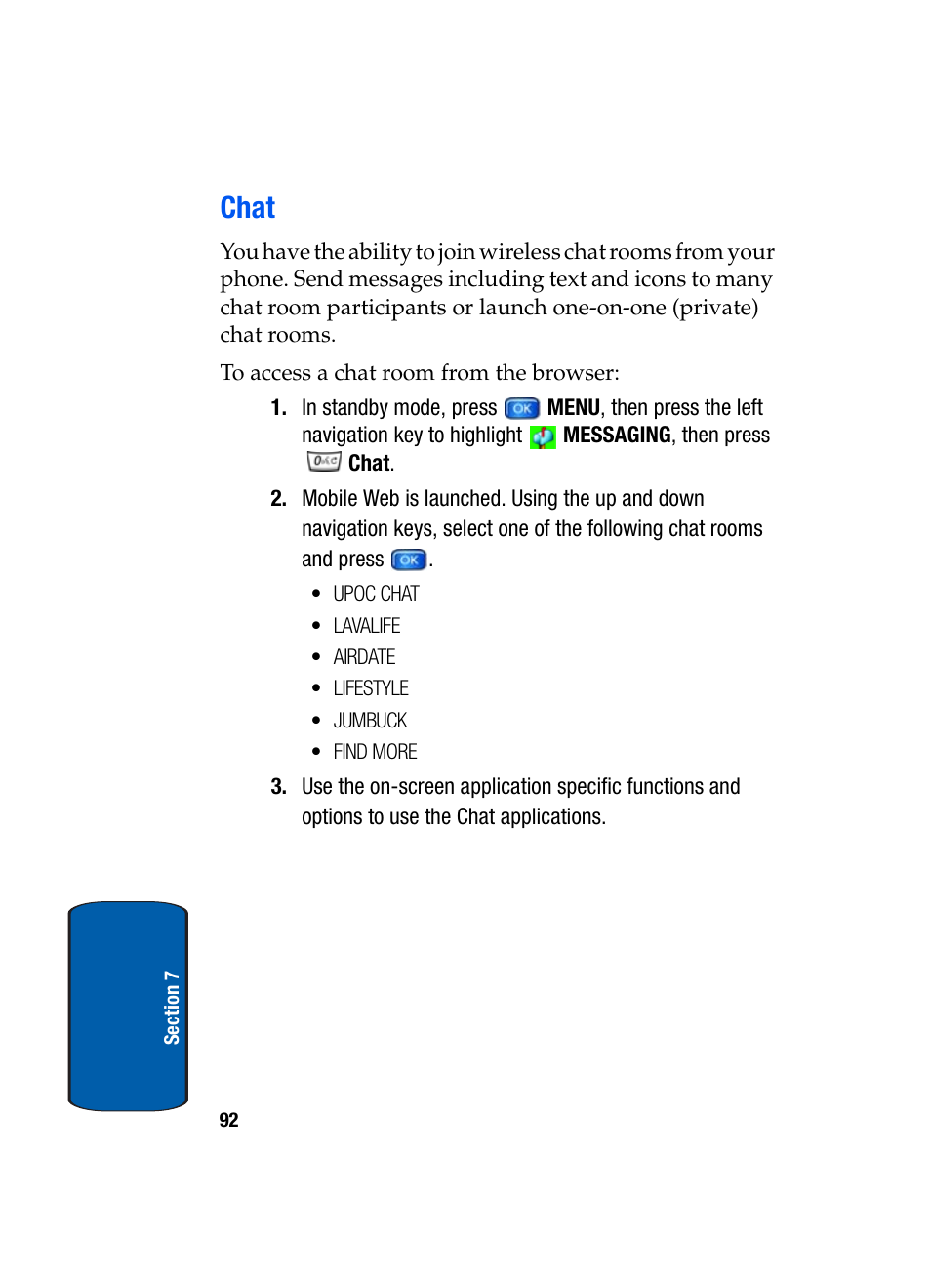 Chat | Samsung SCH-A950WRVXAR User Manual | Page 92 / 196