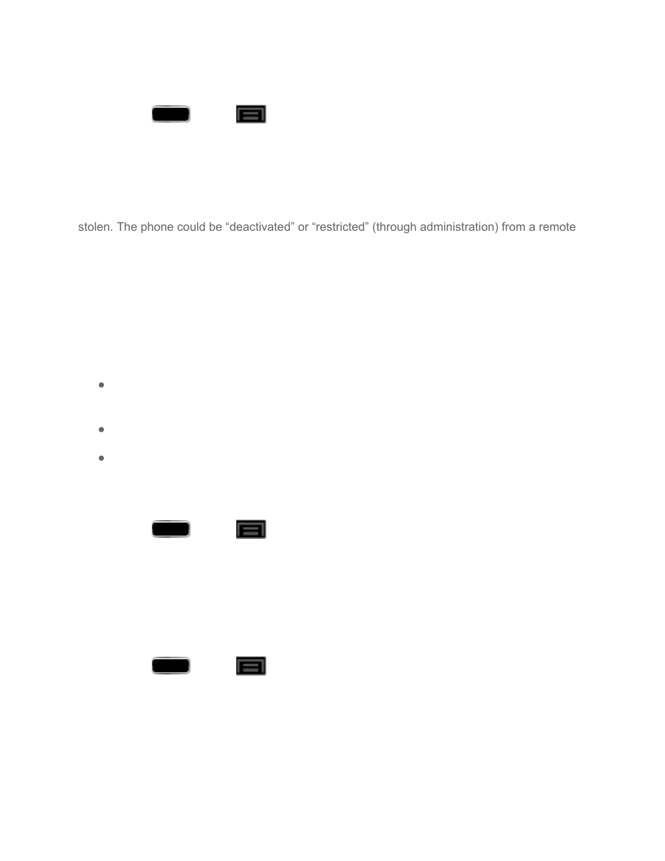 Device administrators, Unknown sources, Trusted credentials | Samsung SPH-L900TSASPR User Manual | Page 110 / 267