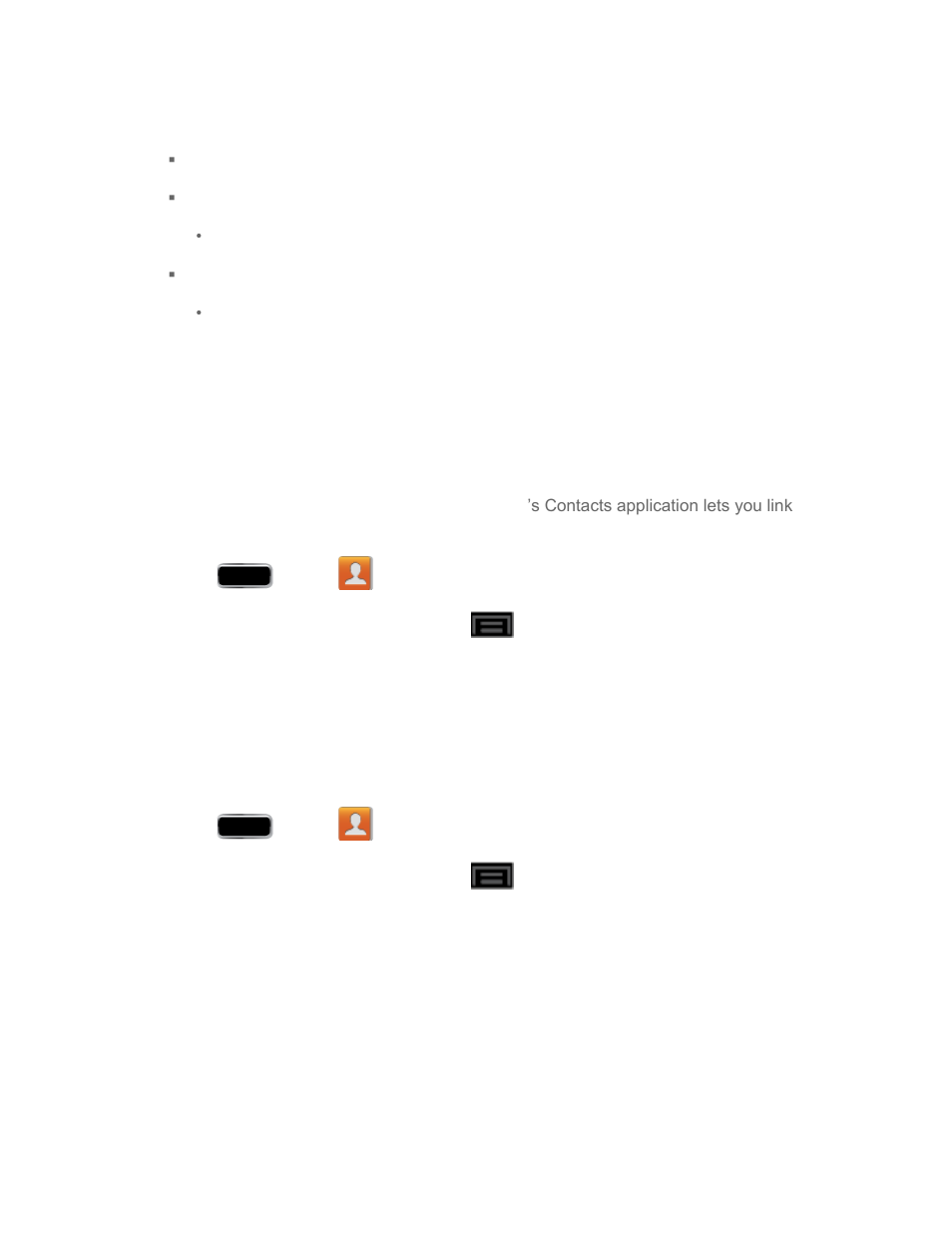 Join a contact, Delete a contact, Synchronize contacts | Samsung SPH-L900TSASPR User Manual | Page 135 / 267