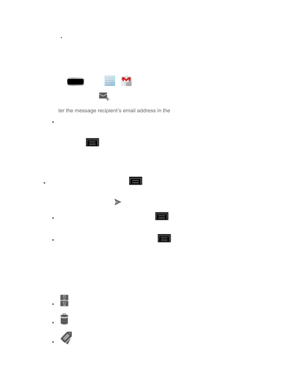 Send a gmail message, Read gmail messages | Samsung SPH-L900TSASPR User Manual | Page 142 / 267