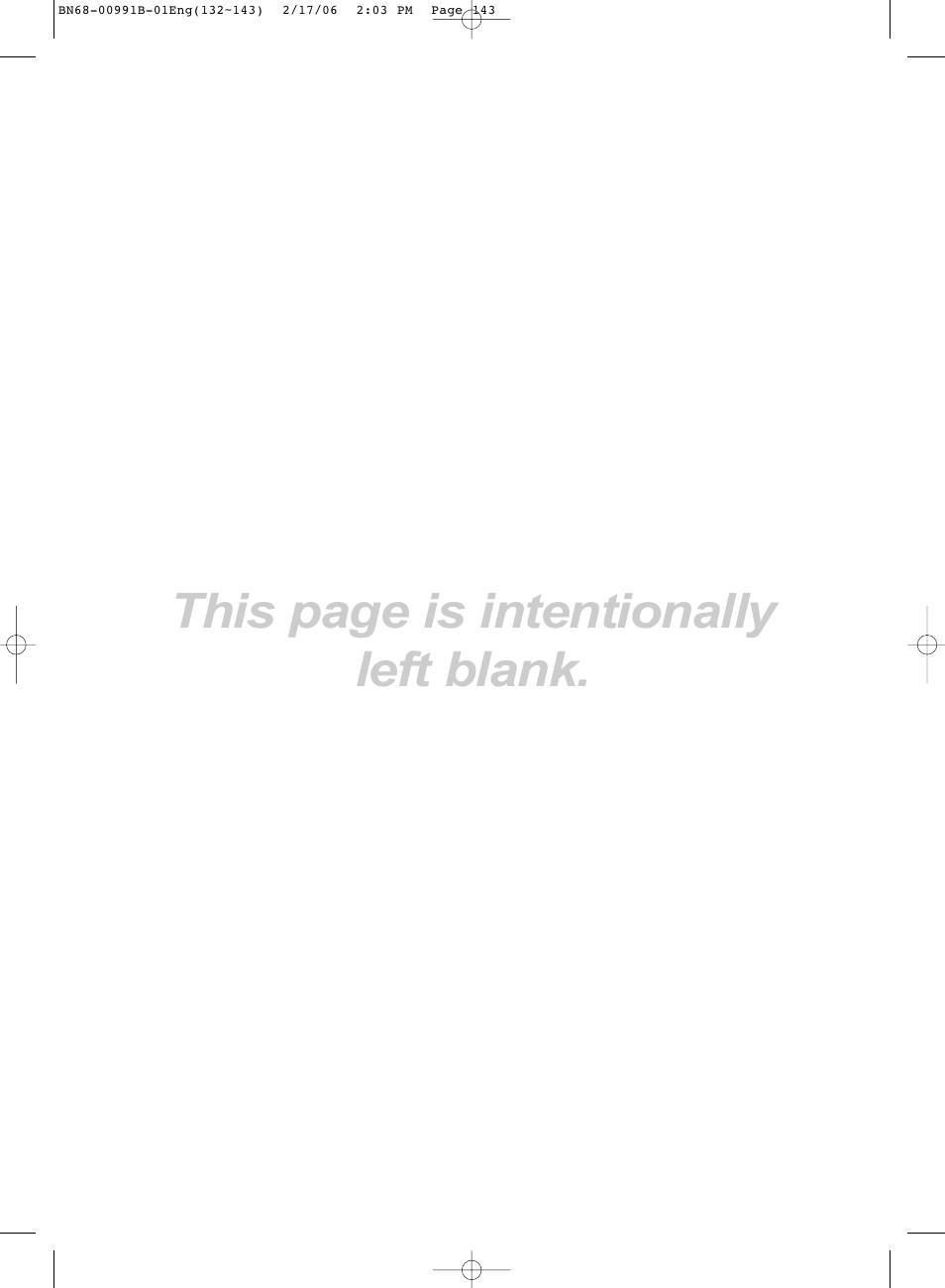 This page is intentionally left blank | Samsung HPS4253X-XAP User Manual | Page 143 / 144