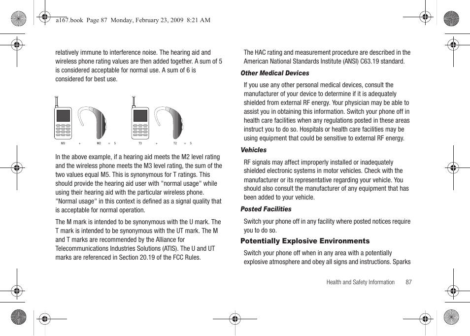 Potentially explosive environments | Samsung SGH-A167ZOAATT User Manual | Page 91 / 108
