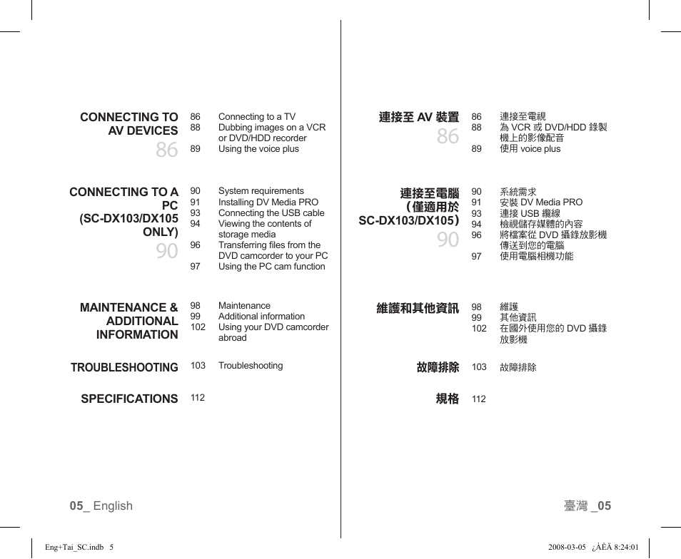 Samsung SC-DX103-XAP User Manual | Page 11 / 120