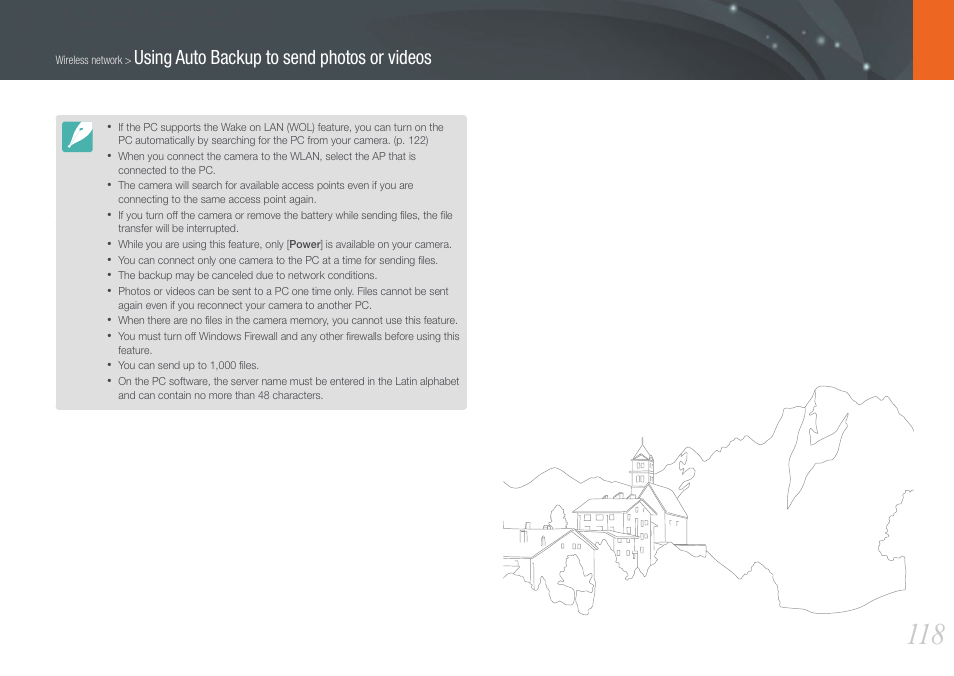 Using auto backup to send photos or videos | Samsung EV-NX1000BJPUS User Manual | Page 119 / 182