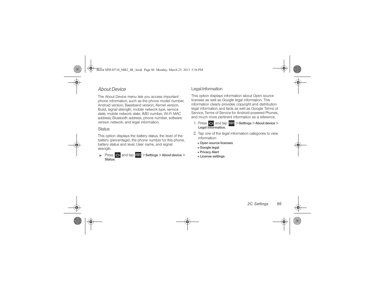 About device | Samsung SPH-D710ZWABST User Manual | Page 101 / 252