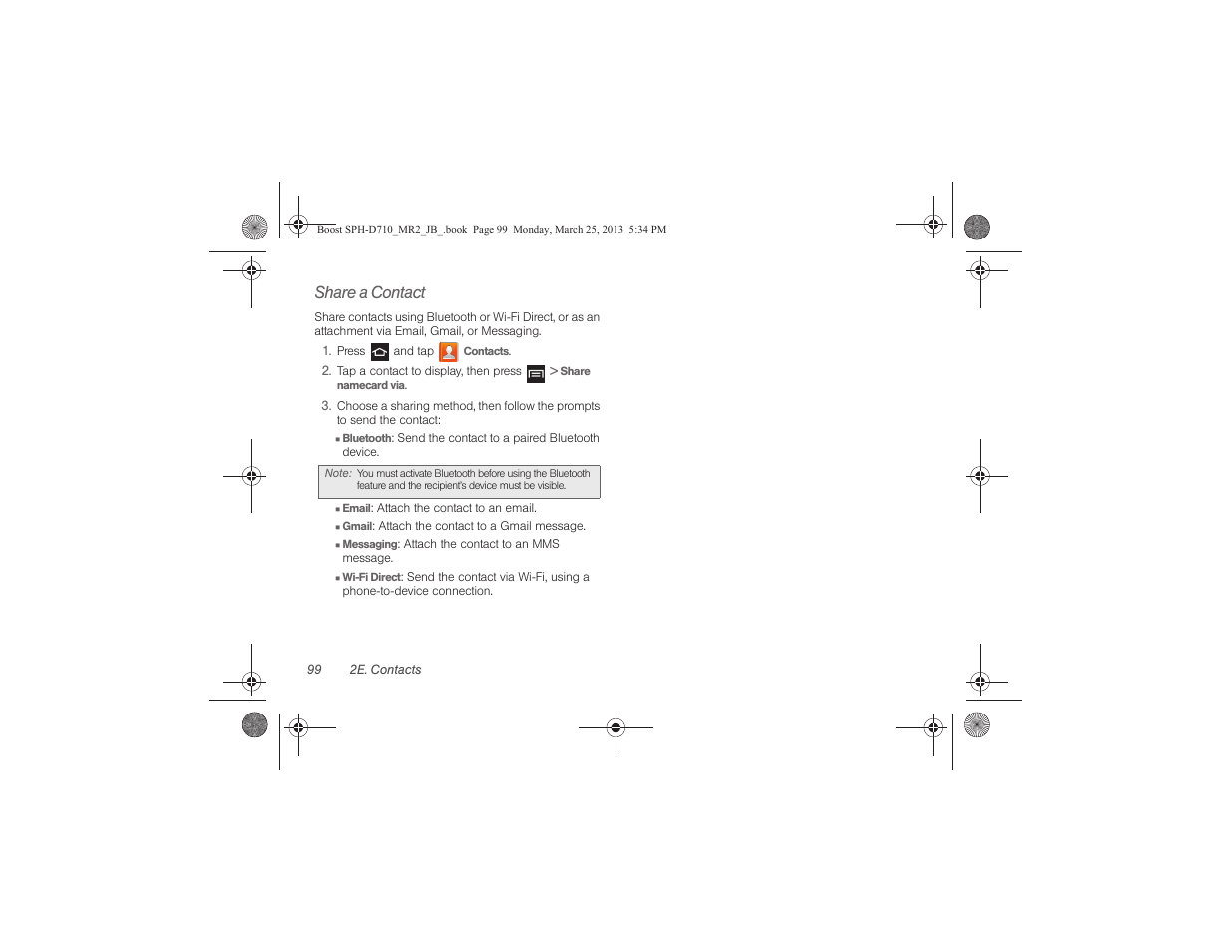 Share a contact | Samsung SPH-D710ZWABST User Manual | Page 114 / 252