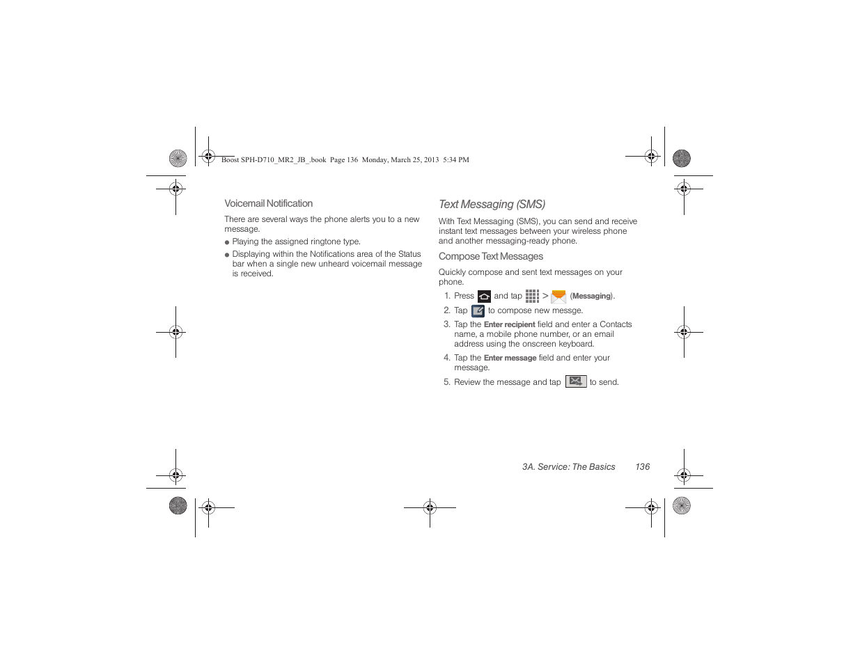 Text messaging (sms) | Samsung SPH-D710ZWABST User Manual | Page 151 / 252