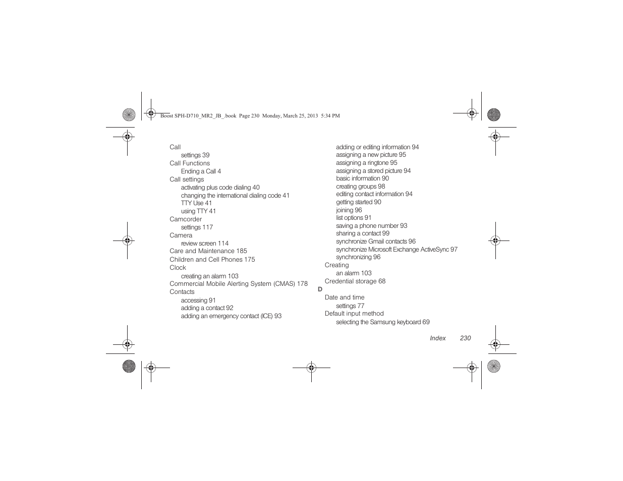 Samsung SPH-D710ZWABST User Manual | Page 245 / 252