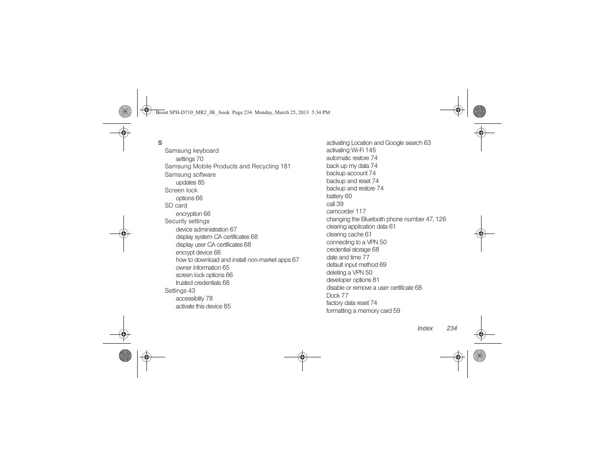 Samsung SPH-D710ZWABST User Manual | Page 249 / 252