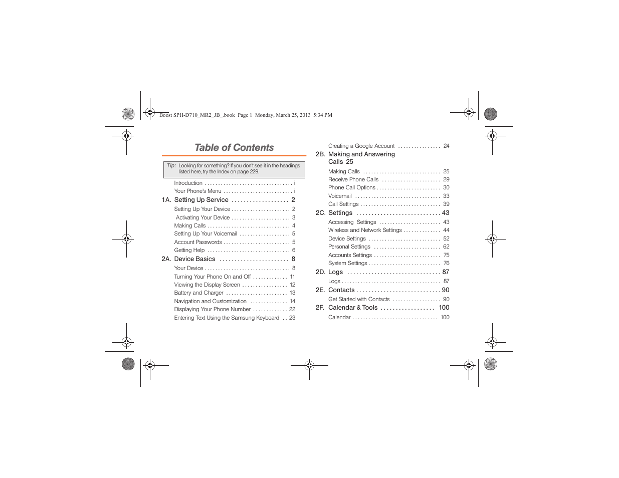 Samsung SPH-D710ZWABST User Manual | Page 5 / 252