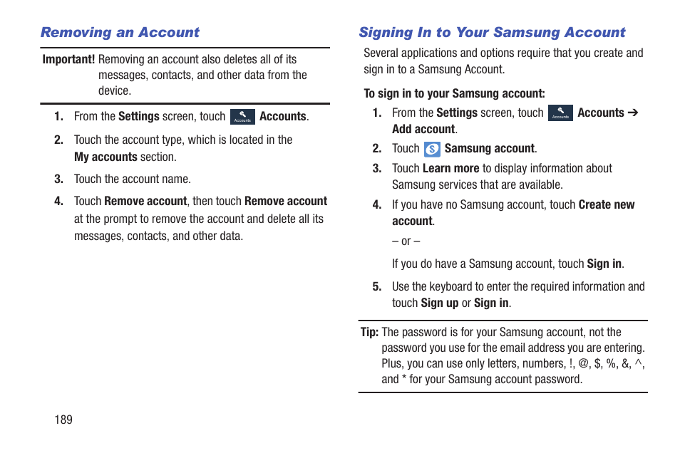 Samsung SGH-I257ZKAATT User Manual | Page 196 / 218