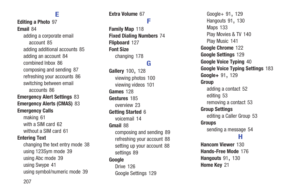 Samsung SGH-I257ZKAATT User Manual | Page 214 / 218