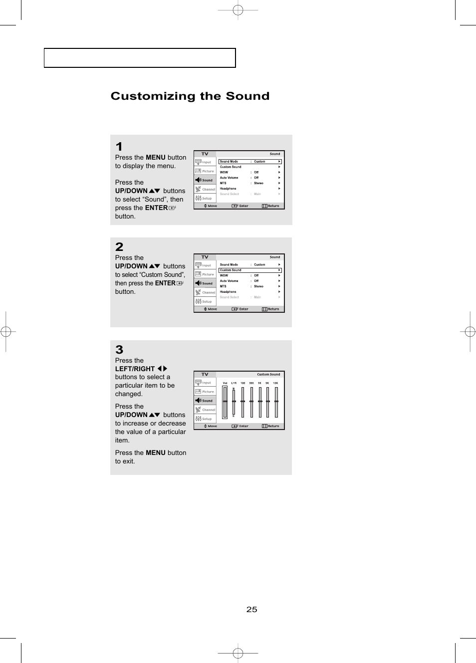 Customizing the sound | Samsung LTN1785WX-XAA User Manual | Page 34 / 68