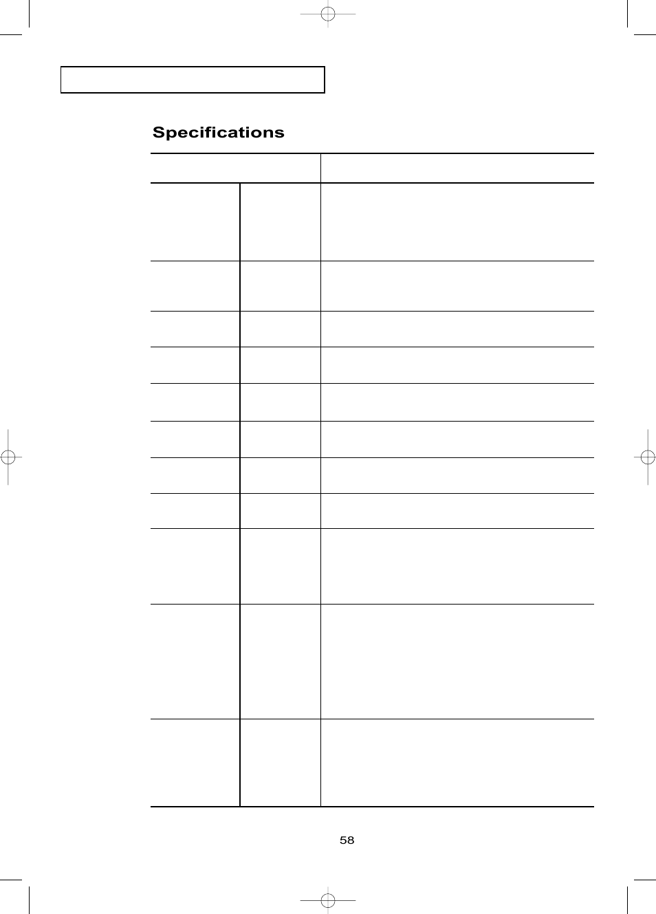 Specifications | Samsung LTN1785WX-XAA User Manual | Page 67 / 68