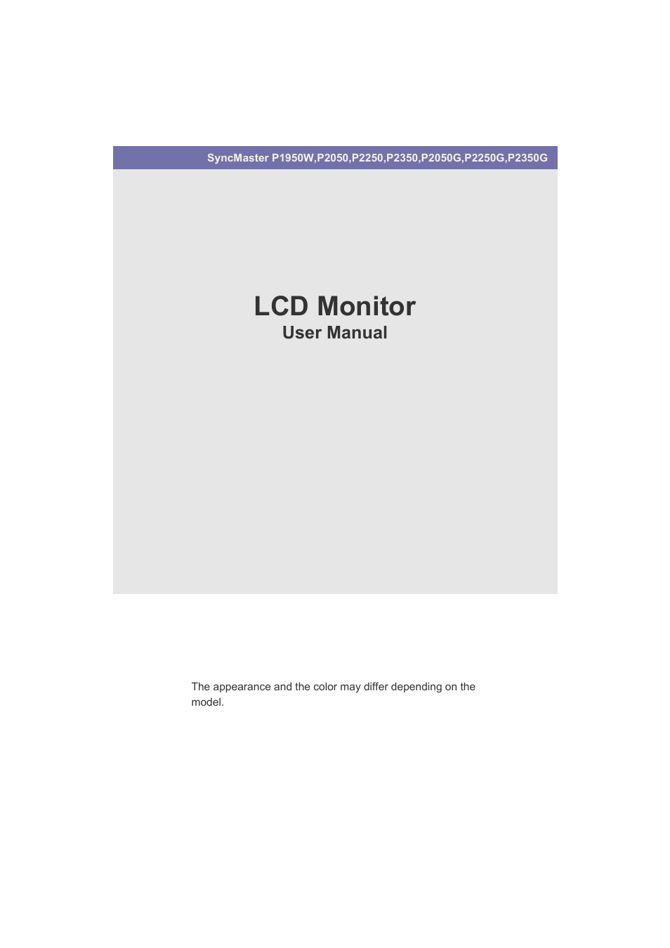 Samsung LS23LRZKU2D-ZA User Manual | 46 pages