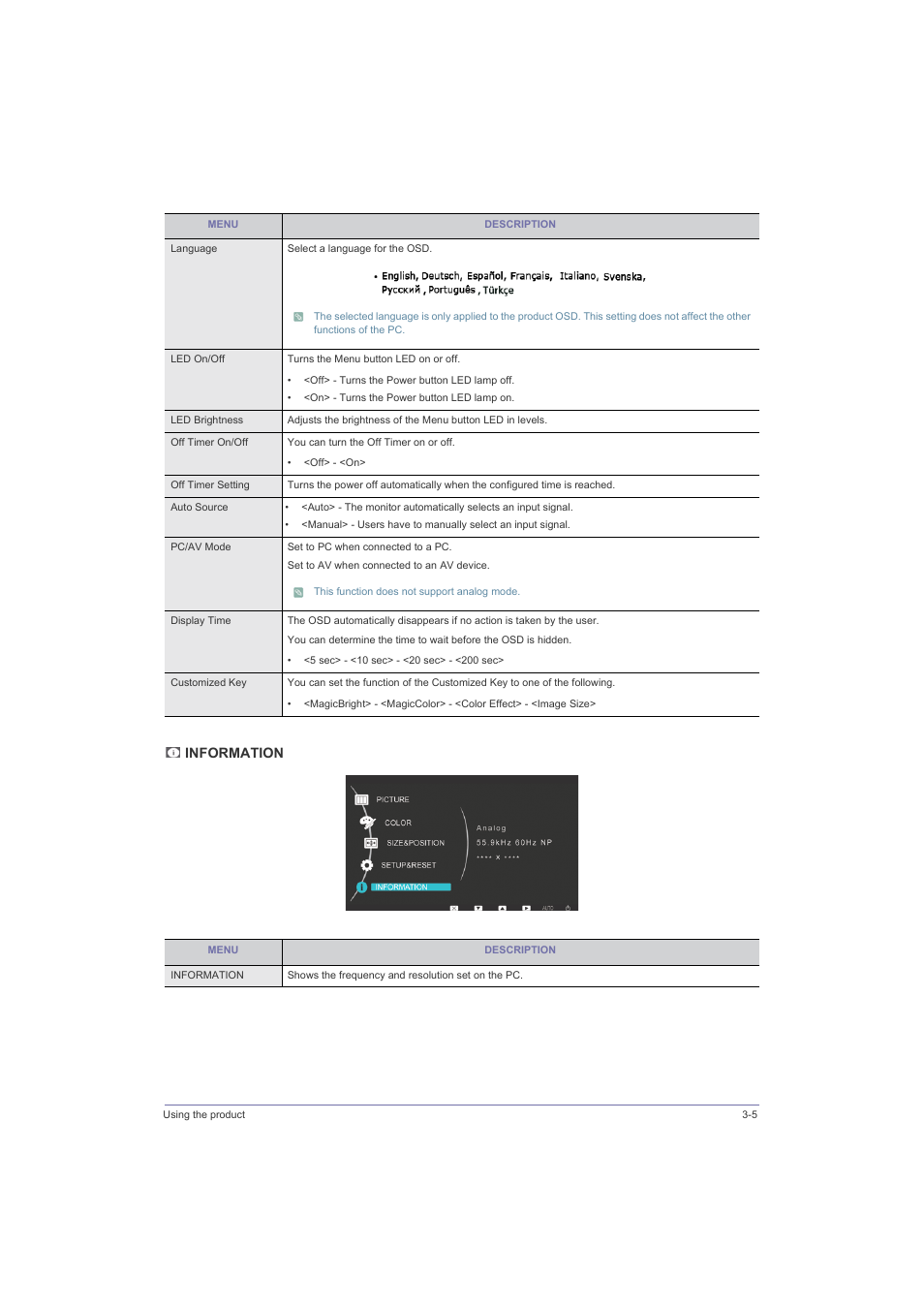 Information | Samsung LS23LRZKU2D-ZA User Manual | Page 31 / 46