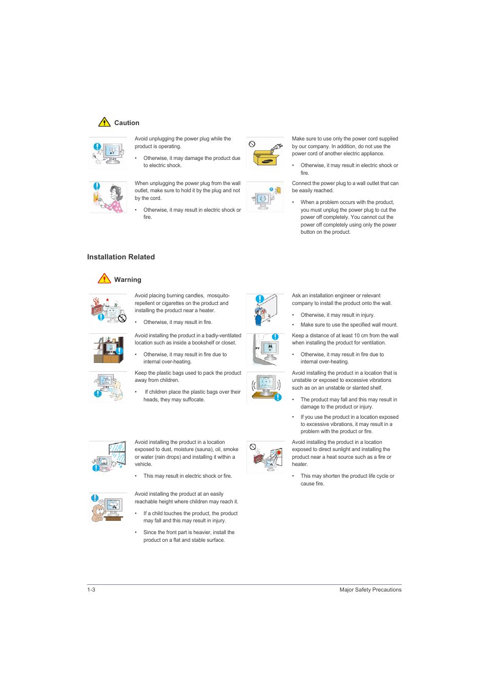 Installation related | Samsung LS23LRZKU2D-ZA User Manual | Page 8 / 46