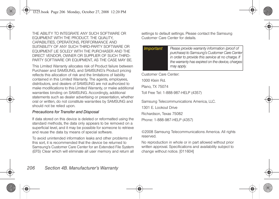 Samsung SPH-I325DLASPR User Manual | Page 220 / 227