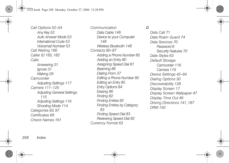 Samsung SPH-I325DLASPR User Manual | Page 222 / 227