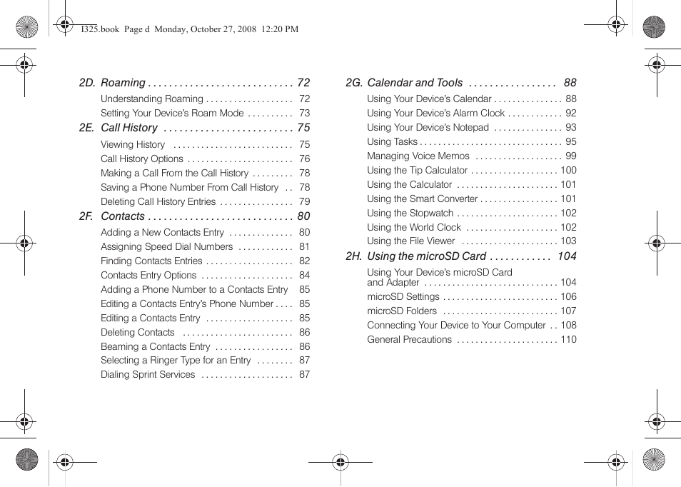 Samsung SPH-I325DLASPR User Manual | Page 4 / 227