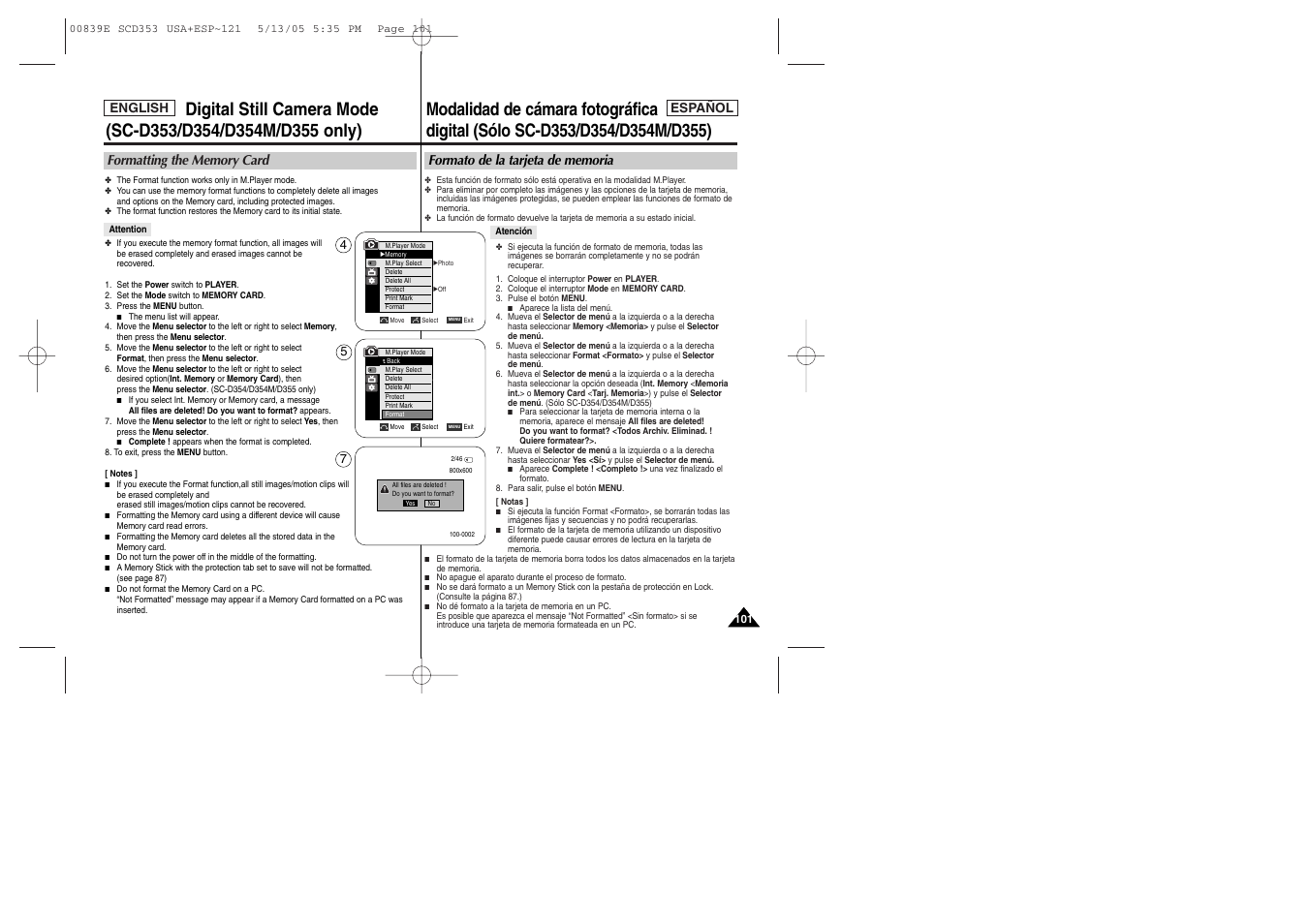 Samsung SC-D353-XAP User Manual | Page 101 / 122