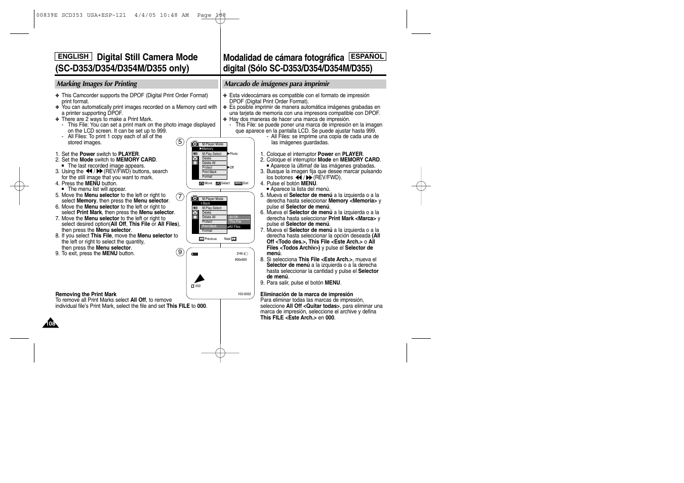Samsung SC-D353-XAP User Manual | Page 108 / 122