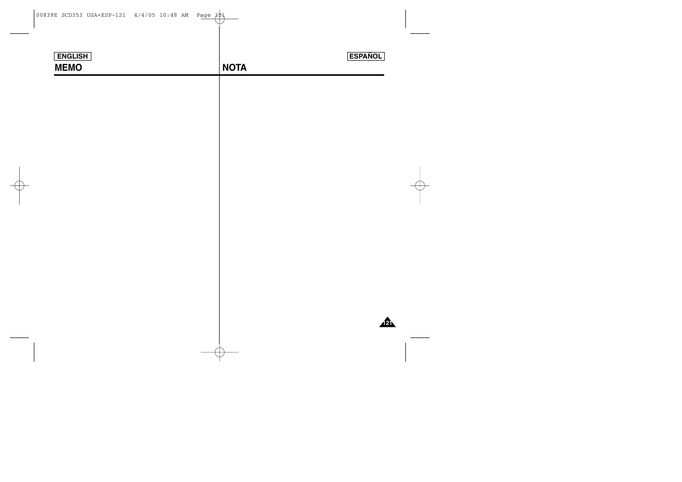 Samsung SC-D353-XAP User Manual | Page 121 / 122