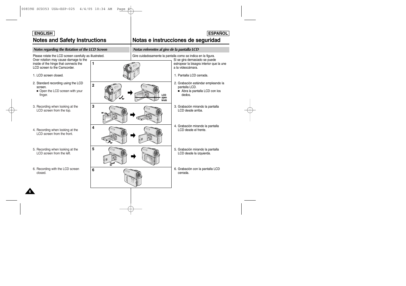 Samsung SC-D353-XAP User Manual | Page 6 / 122