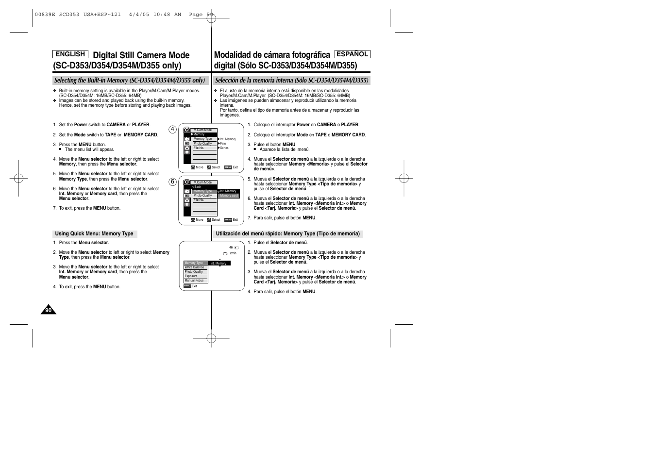 Samsung SC-D353-XAP User Manual | Page 90 / 122