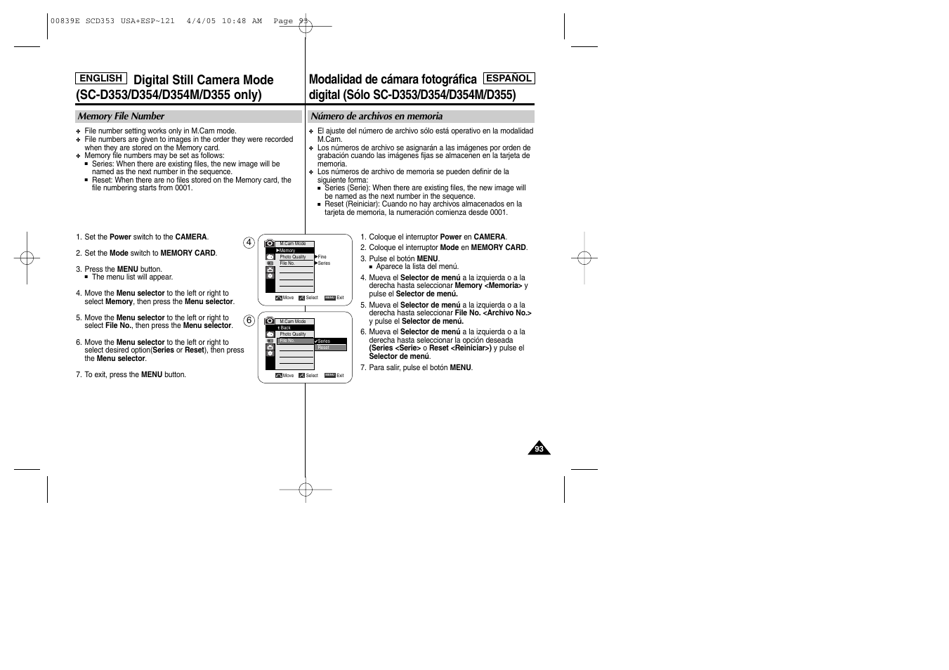 Samsung SC-D353-XAP User Manual | Page 93 / 122