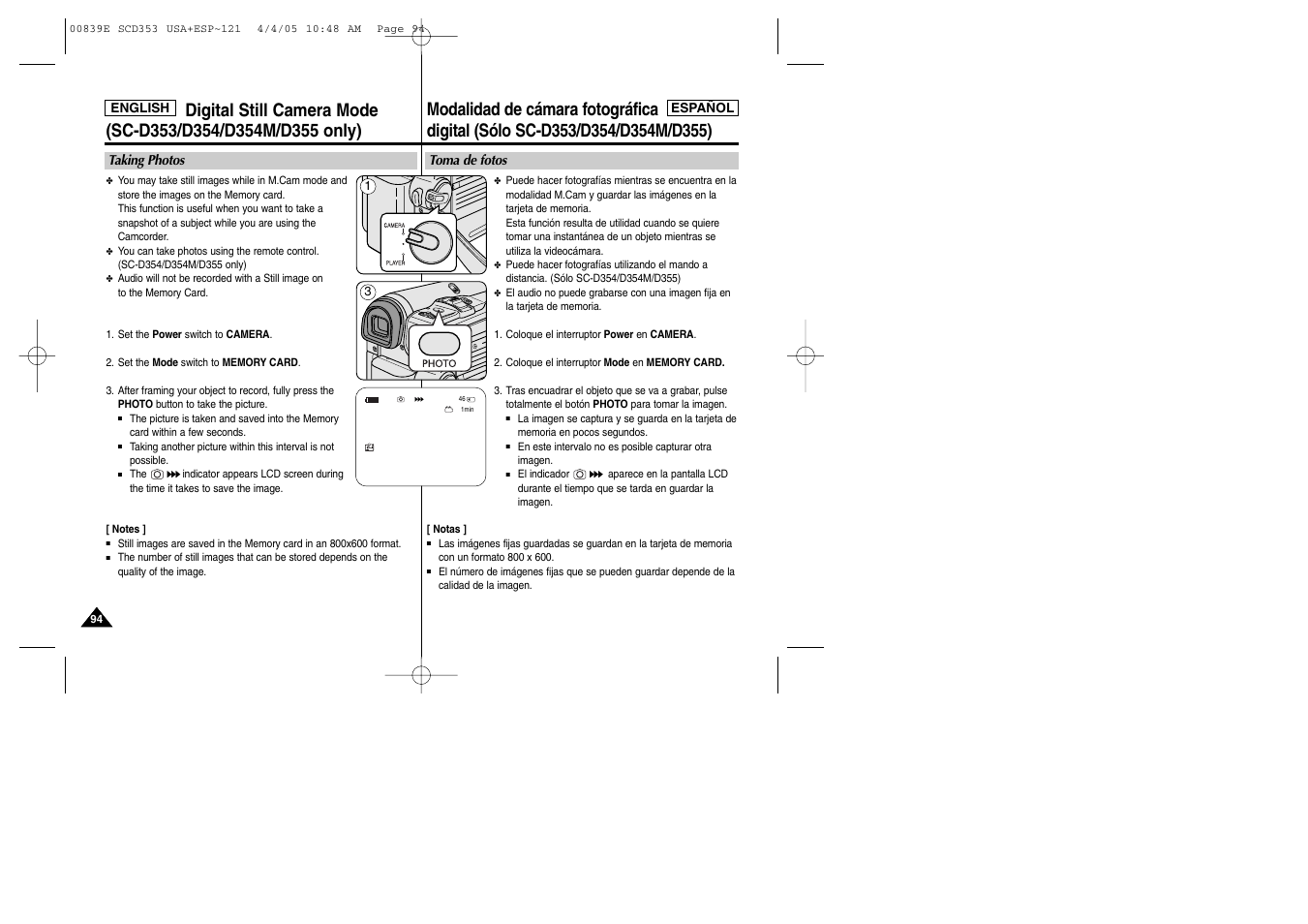 Samsung SC-D353-XAP User Manual | Page 94 / 122