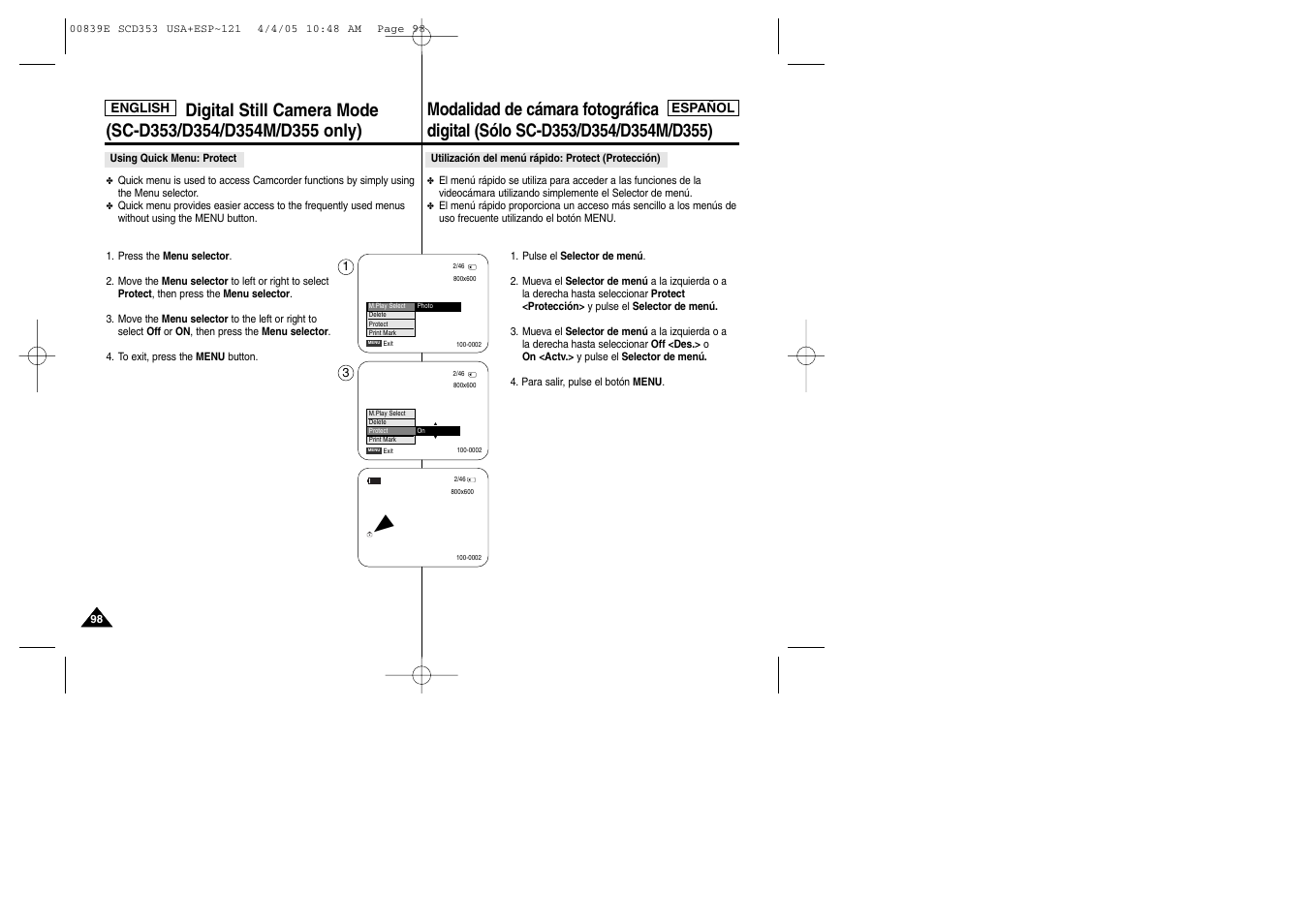 Samsung SC-D353-XAP User Manual | Page 98 / 122