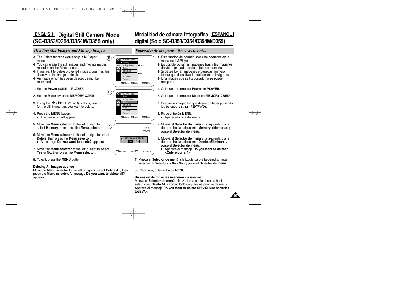 Samsung SC-D353-XAP User Manual | Page 99 / 122