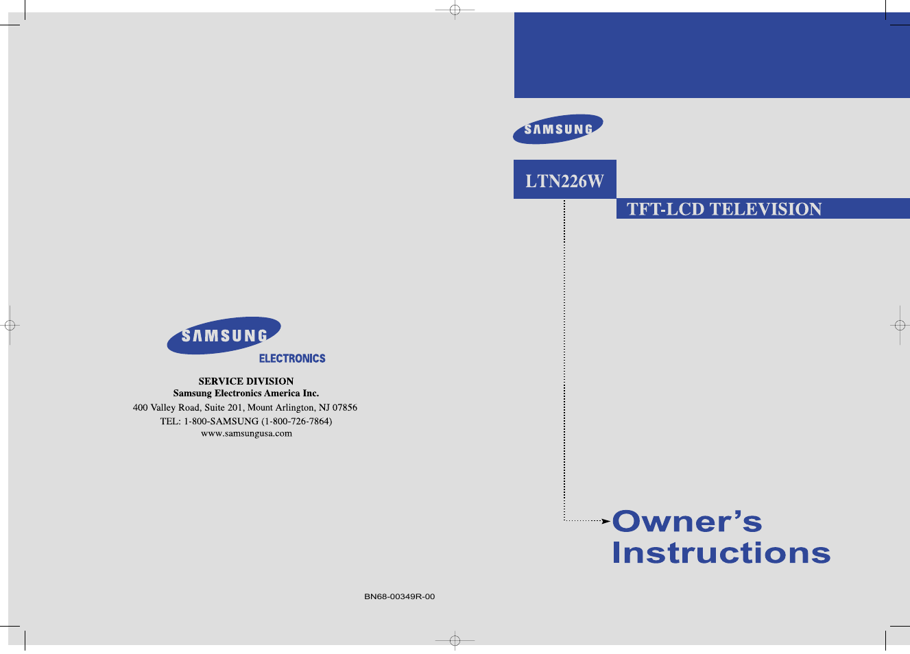 Samsung LTN226WX-XAC User Manual | 72 pages