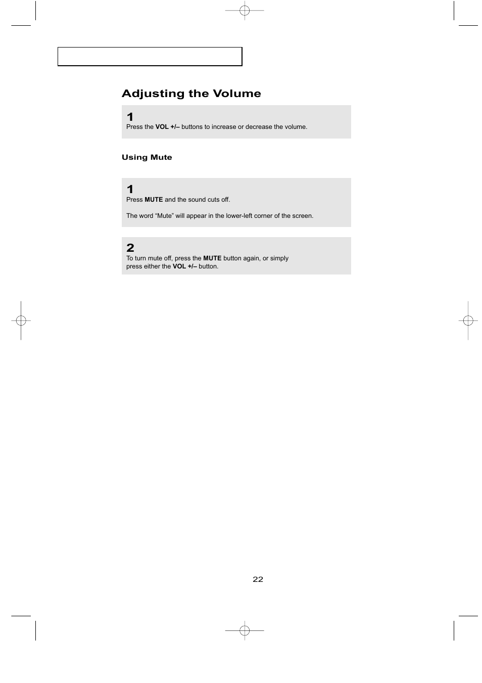 Adjusting the volume | Samsung LTN226WX-XAC User Manual | Page 30 / 72