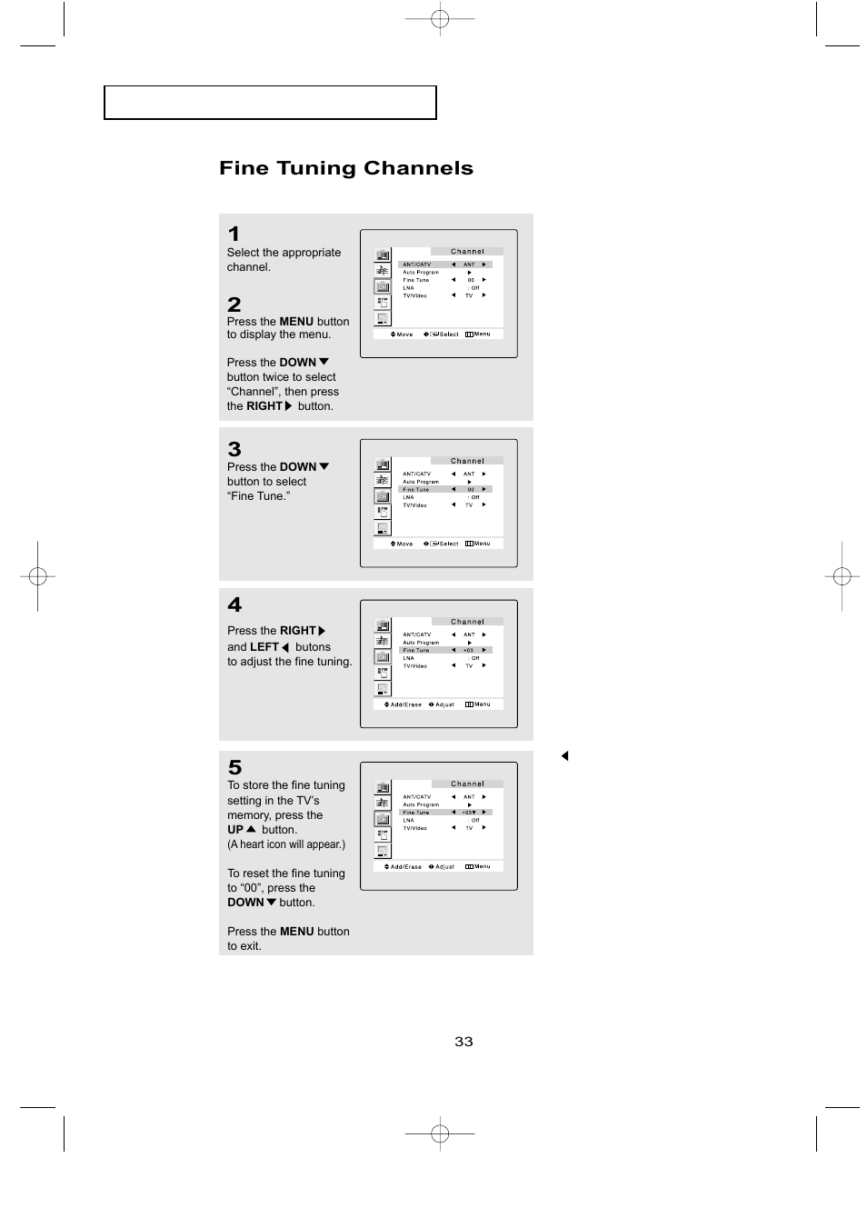 Fine tuning channels | Samsung LTN226WX-XAC User Manual | Page 41 / 72