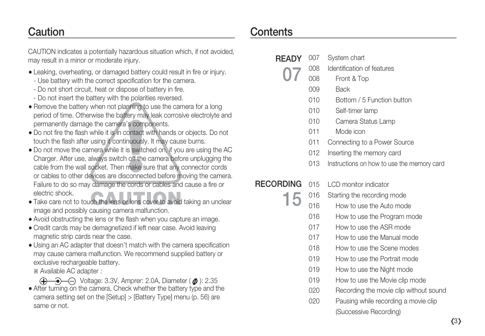 Samsung EC-S85ZZBBA-SP User Manual | Page 4 / 110