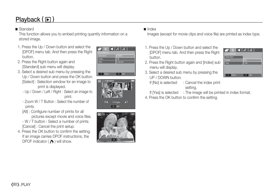 Playback ( ø ) | Samsung EC-S85ZZBBA-SP User Manual | Page 81 / 110